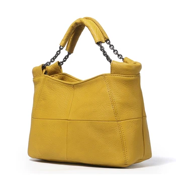 2023 НОВАЯ Летняя модная сумка в европейском и американском стиле, женские сумки-тоут из мягкой натуральной кожи на цепочке для женщин, сумка-мессенджер