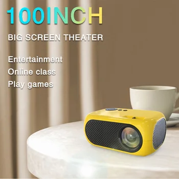 Мини-проектор M24 1200 люмен 640 * 480P, поддержка Full HD 1080P, портативный светодиодный видеопроектор, домашний кинотеатр для смартфонов