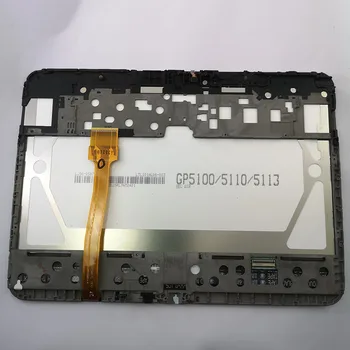 Для Samsung Galaxy Tab 3 GT-P5210 P5210 P5200 ЖК-панель Дисплея Модуль Монитора + Сенсорный экран Дигитайзер В сборе С Рамкой