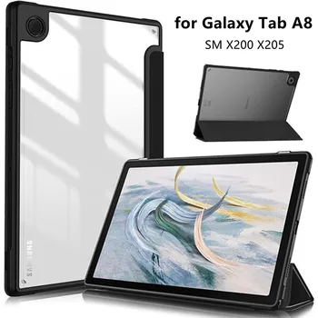 Чехол Для планшета Samsung Galaxy Tab A8, чехол для Samsung Tab A8, чехол 10,5 SM-X200 SM-X205, магнитная прозрачная вкладка A 8 X200 Funda