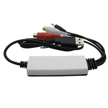 EzCAP USB 3,5 мм Устройство для захвата звука, аудио Кабель для преобразования в цифровой формат для записи аналоговой аудиокассеты в конвертер CD /MP3