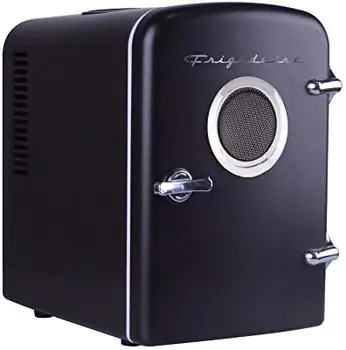 EFMIS151 Мини Портативный Компактный Персональный Холодильник для домашнего офиса, ВСТРОЕННЫЙ ДИНАМИК, Емкость 4 л, Охлаждает Шесть банок по 12 унций и Sk
