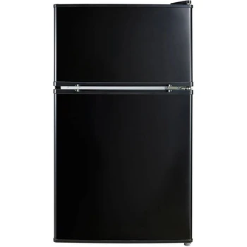 Двухдверный мини-холодильник Cu Feet с морозильной камерой, черный, E-