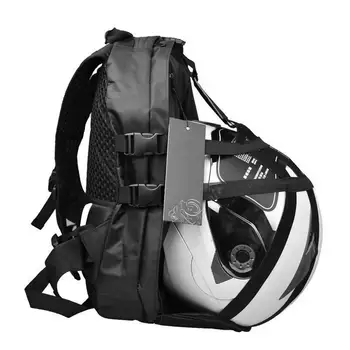 Рюкзак для мотоциклетных шлемов, Складной рюкзак для путешествий, Рюкзак большой емкости, подходит для баскетбола, Футбола, Рюкзак Черный