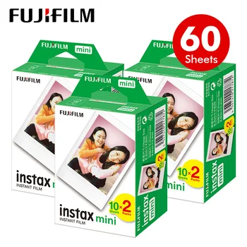 Фотобумага Fujifilm Instax Mini Film White Edge 60 Листов/упаковок Для фотоаппарата мгновенной печати Fuji 8/7s11/25/50/90/ Liplay/Link/Evo