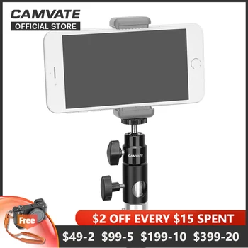 Регулируемая Подставка для смартфона CAMVATE + Адаптер для осветительной головки 16 мм + Опора для шаровой головки 1/4 