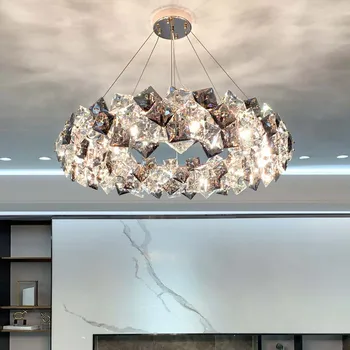 Новая роскошная хрустальная потолочная люстра AiPaiTe для гостиной, столовой, спальни, современное золотое внутреннее освещение