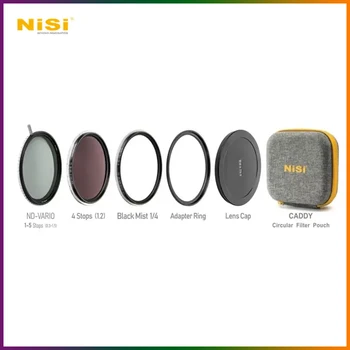 Наборы Фильтров для линз Nisi ND 1-5 Stops Black Mist 1/4 Swift с УФ-фильтром Переменной Регулируемой Нейтральной Плотности 67 мм 72 мм 77 мм 82 мм 95 мм