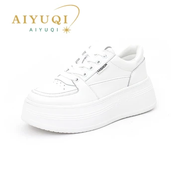 AIYUQI/ Женские кроссовки из натуральной кожи; Новинка Весны 2023 года; Женская спортивная обувь на платформе для отдыха; Женская обувь для настольных игр;
