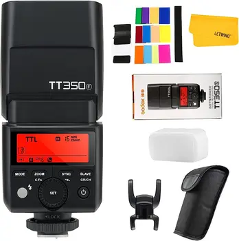 GODOX TT350F 2,4G HSS 1/8000 s TTL GN36 Вспышка Speedlite для цифровой камеры Fuji + ткань LETWING