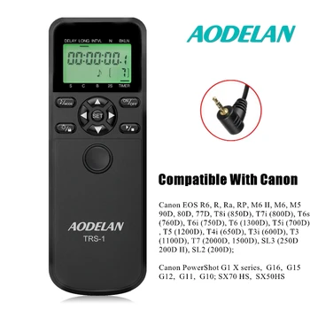 AODELAN TRS-C6 ЖК-дисплей с Дистанционным управлением по времени спуска затвора для Canon EOS R6 R M6 II M5 90D 250D 800D 600D 700D 500D 30D Rebel T4i