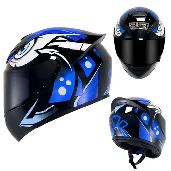 V-образный мотоциклетный шлем Универсальный автомобильный шлем для мужчин и женщин Four Seasons Knight Bluetooth мотоциклетный шлем