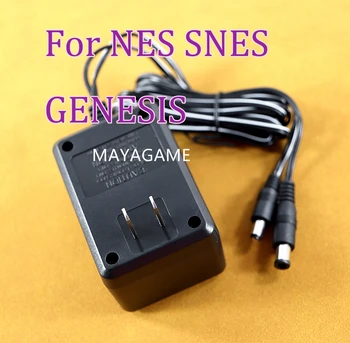 Для NES для SNES для SEGA Genesis с пакетом 3 в 1 Штепсельная вилка США Адаптер переменного тока Блок питания Зарядное устройство