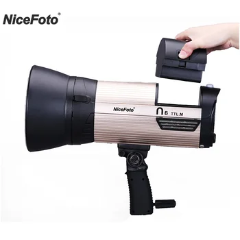 NiceFoto N6 600w TTL M Outdoor GN89 HSS 1/8000 Беспроводная Портативная Литиевая батарея Емкостью 6600 мАч, Вспышка Для Цифровой Зеркальной камеры Canon Nikon