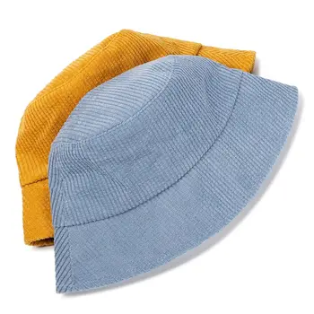 Уличная одежда Унисекс, однотонная Рыбацкая шляпа, Панама, Вельветовая рыболовная кепка