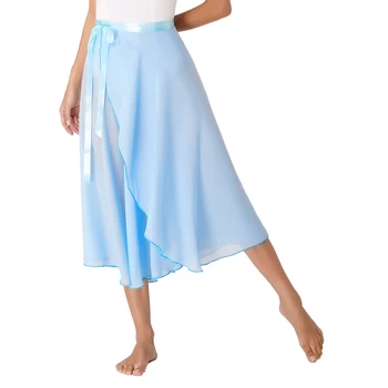 Женская юбка миди для латиноамериканских танцев, костюмы для фигурного катания, Гимнастика, Йога, Пилатес, современные танцевальные тренировочные юбки
