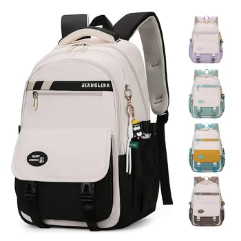Рюкзак для подростков, многокарманный, большой емкости, школьный рюкзак для студентов, Водонепроницаемый рюкзак для путешествий, Рюкзак для девочек