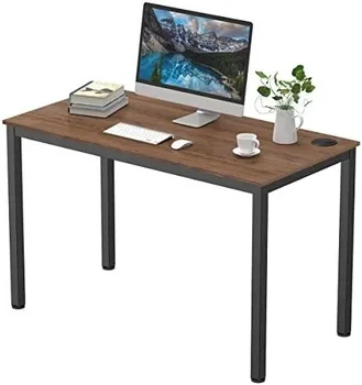 47-Дюймовый Компьютерный стол из орехового дерева для домашнего офиса, простой современный рабочий стол для учебы, игровой стол для малых и средних помещений, Рабочий стол