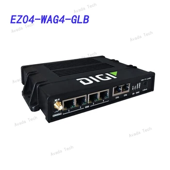 Avada Tech EZ04-WAG4-GLB Din, Кабель Ethernet, 1-метровый модуль ASB-1002-CMG4-GLBWifi и антенны сотовой связи, Источник питания