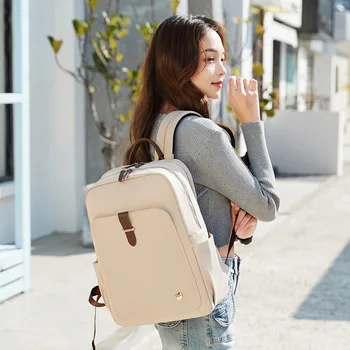 Портативный Рюкзак для женщин, Сумка для хранения ноутбука, Компьютерная Ударопрочная Простая Грязеотталкивающая сумка для путешествий, деловая сумка