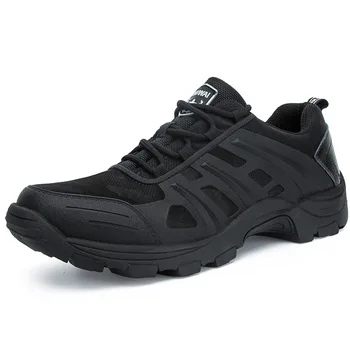 Уличная военная обувь, летняя дышащая износостойкая противоскользящая военная горная обувь для кемпинга, рыбалки, мужская спортивная тактическая обувь
