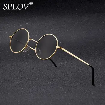 Брендовые дизайнерские поляризованные круглые солнцезащитные очки Классические маленькие винтажные ретро очки женские металлические очки