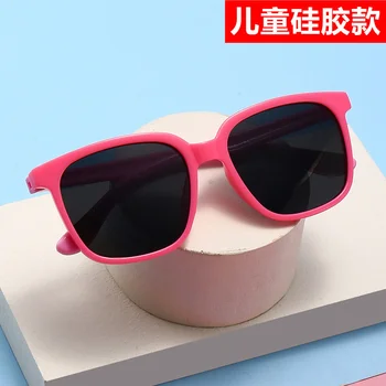 2023 Поляризованные Детские Солнцезащитные очки Силиконовые Поляризованные Солнцезащитные очки Anti UV400 Anti Blue Light Плоское Зеркало Модный Тренд для Мужчин