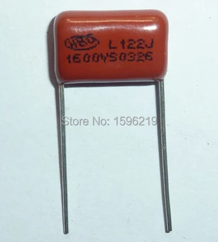 20шт CBB конденсатор 122 1600V 122J 1.6KV 1200pF 1.2nF P15 CBB81 конденсатор из металлизированной полипропиленовой пленки