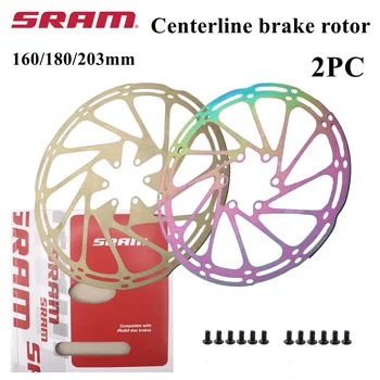 Ротор дискового тормоза SRAM Centerline 160 180 203 мм Гидравлический тормозной диск из нержавеющей стали для MTB Дорожный велосипед Запчасти для электрического Скутера