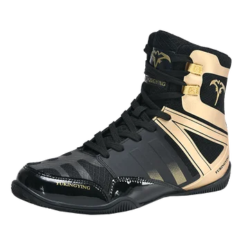 Новая Мужская обувь для профессионального борца, Сетчатая Дышащая нескользящая спортивная обувь для борьбы, Молодежные боксерские туфли 39-46