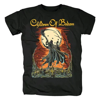 18 Дизайнов 3D Death Harajuku Children Of Bodom Группа Рок Брендовая Рубашка Для Скейтборда Фитнес Хэви-Метал Хлопковая Футболка Camiseta С Черепом