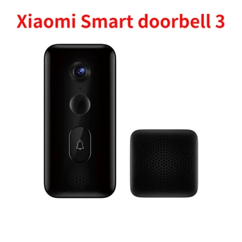 Умный дверной звонок Xiaomi 3 поколения Mijia Видео дверной звонок HD ночного видения Длительный срок службы батареи Смарт-камера с просмотром в режиме реального времени
