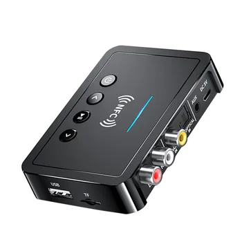 Bluetooth-совместимый Приемник-передатчик 5 0 FM Стерео AUX Разъем 3-5 мм RCA Оптический Вызов громкой связи NFC Bluetooth Аудио Адаптер TV