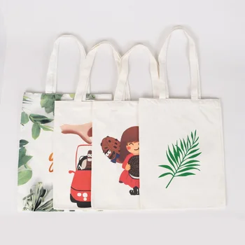 Изготовленная на заказ хлопчатобумажная холщовая сумка-тоут с логотипом для пляжных покупок, тяжелая холщовая сумка