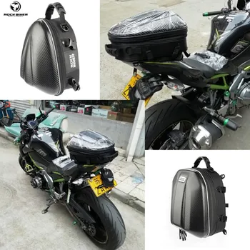 Мотоциклетная сумка для хвоста, Водонепроницаемая сумка для заднего сиденья из углеродного волокна, Многофункциональный рюкзак для мотокросса, сумка для багажа, сумка для заднего сиденья