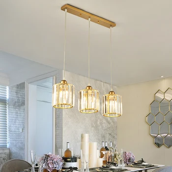 Современная люстра JMZM Из Прозрачного стекла, подвесной светильник Для внутреннего декора, Креативный Кухонный Островной светильник для обеденного стола, гостиной