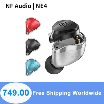 Наушники NF AUDIO NE4 Evolution 4BA Hi-Fi наушники со сменной лицевой панелью с разделением частоты IEMs