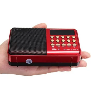sease K11 радио fm Перезаряжаемый Мини радиоприемник Портативное радио цифровой USB TF MP3 плеер Динамик с телескопической антенной
