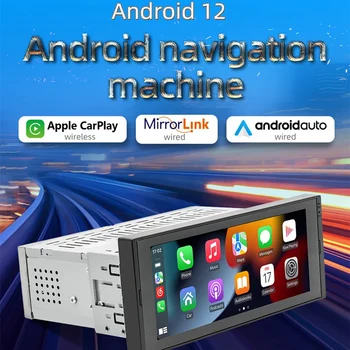 Carplay 1 Din 6.9In 2G + 32G Автомобильный Мультимедийный плеер Android GPS Bluetooth USB FM Зеркальная Ссылка Автомобильное Стерео Радио С Камерой