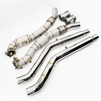 Сливная труба без кабеля для AUDI S6 S7 RS6 RS7 C7 4G 4,0 TFSI QUATTRO 420PS 450 S 560 S 12-17 выпускная труба производителя автомобилей