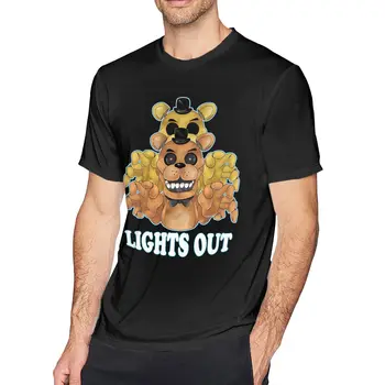 Мужские футболки Lights Out, винтажные футболки из чистого хлопка, футболка с круглым вырезом и коротким рукавом, одежда 4XL 5XL