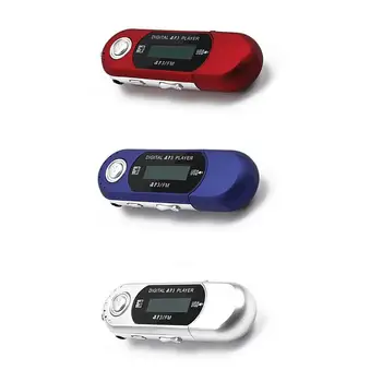 Мини MP3-плеер Небольшой флэш-накопитель Легкий многоязычный ЖК-музыкальный плеер Автоматическое выключение для домашнего спорта Красный