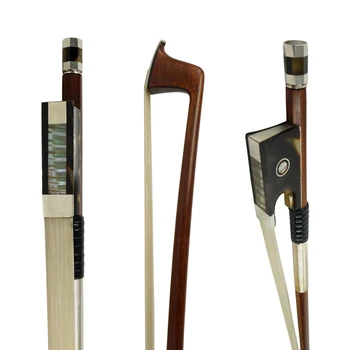 Смычковые инструменты Aiersi, высококачественный скрипичный смычок из пернамбуку с инкрустацией из ястребиной клювы, лягушки, морского ушка, жемчуга