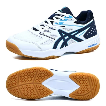 Профессиональная теннисная обувь для мужчин и женщин, дышащая обувь для бадминтона и волейбола, спортивные кроссовки для тренировок в помещении, мужская спортивная обувь