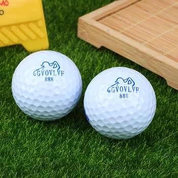 1 шт. мячи для гольфа, двухслойный мяч для дальних дистанций, прочный иономерный чехол с защитой от порезов для мячей для профессиональных соревнований по гольфу