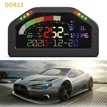 Комплект датчиков для гоночной приборной панели DO922, 9000 об /мин, универсальный автомобильный дисплей для гонок 12 В, многофункциональный ЖК-цифровой дисплей для гонок