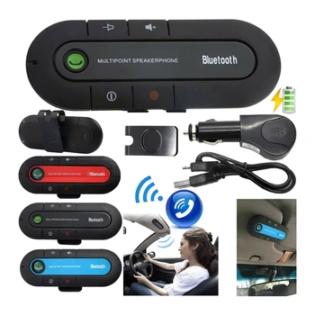 Bluetooth-совместимый динамик для автомобиля, встроенный динамик для мобильного телефона, Беспроводной автомобильный комплект для громкой связи J60F