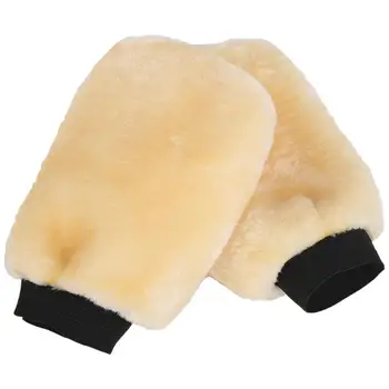 Шерстяная рукавица для мойки автомобилей, плюшевые перчатки для чистки автомобилей, дышащие и износостойкие Перчатки для чистки автомобилей из овечьей шерсти