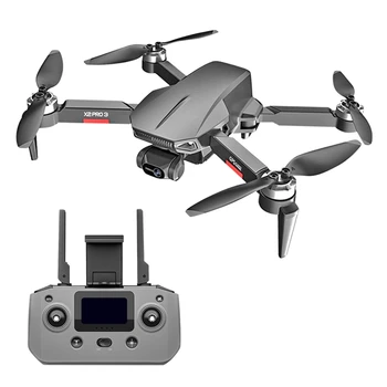 Профессиональный X2-Pro3 4K Дрон с 3-осевым Карданом 5G Wifi FPV GPS Квадрокоптер с оптическим потоком GPS Беспилотный Летательный аппарат Dron Kit с камерой