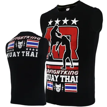 Футболка для Муай Тай бокса, Мужская Футболка для тренировок по боевым искусствам ММА в Таиланде, Топ без рукавов, Мужская Женская Рубашка Для кикбоксинга, Спортивная одежда
